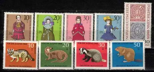 Bundesrep. Deutschland Nur Hauptgebiet 1968 Postfrisch / **