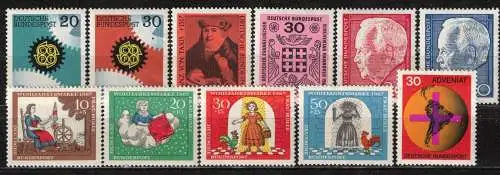 Bundesrep. Deutschland Nur Hauptgebiet 1968 Postfrisch / **