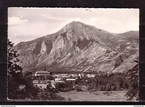 [Echtfotokarte schwarz/weiß] 353 * BOURG D'OISANS * VUE GENERALE VERS LA GRANDE ROUSSE *!!. 