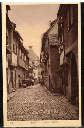 [Echtfotokarte schwarz/weiß] 351 *  BARR * LA RUE NEUVE **!!. 