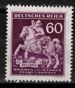 Bes. 2. Wk. Böhmen/M. Nur Hauptgebiet 1943 Nr 113 Postfrisch / **