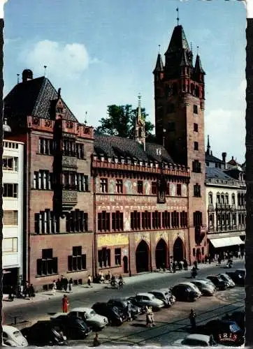 [Echtfotokarte farbig] 357 * BASEL * RATHAUS * 1968 **!!. 