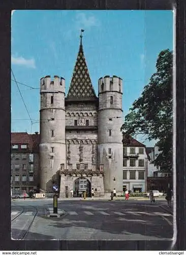 [Echtfotokarte farbig] 360i * BASEL * SPALENTOR ** !!. 