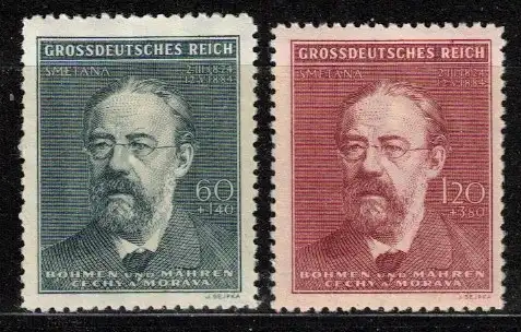 Bes. 2. Wk. Böhmen/M. Nur Hauptgebiet 1944 Nr 138/9 Postfrisch / **