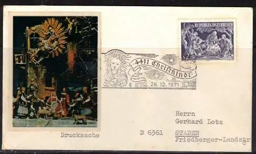 Österreich Nur Hauptgebiet 1971 Sonderstempel