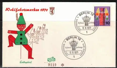 Berlin (West) Nur Hauptgebiet 1971 Ersttagsstempel