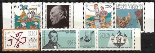 Bundesrep. Deutschland Nur Hauptgebiet 1992 Postfrisch / **