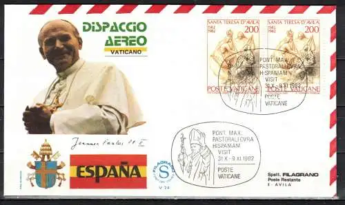 Vatikanstadt Nur Hauptgebiet 1981 Sonderstempel