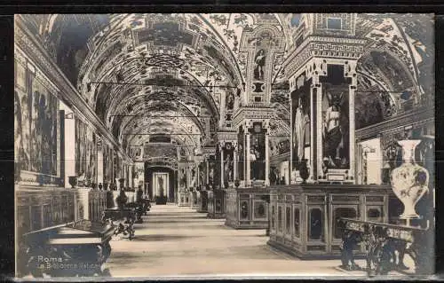 [Echtfotokarte schwarz/weiß] 391bb * ROM * VATIKANISCHE BIBLIOTHEK **!!. 
