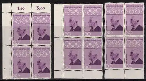 Bundesrep. Deutschland Nur Hauptgebiet 1968 Nr 563 Postfrisch / **