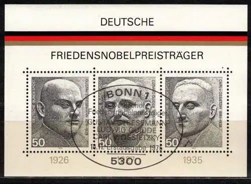 Bundesrep. Deutschland Nur Hauptgebiet  Nr 1975 Sonderstempel