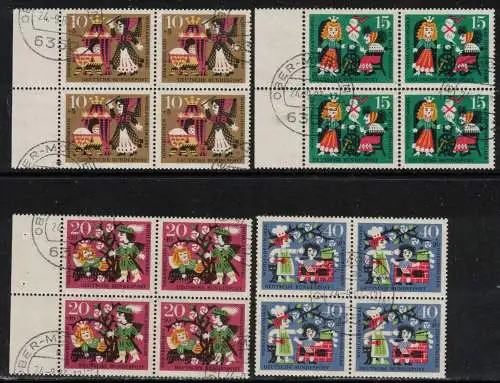 Bundesrep. Deutschland Nur Hauptgebiet 1964 Nr 447/50 Gestempelt (Posten)