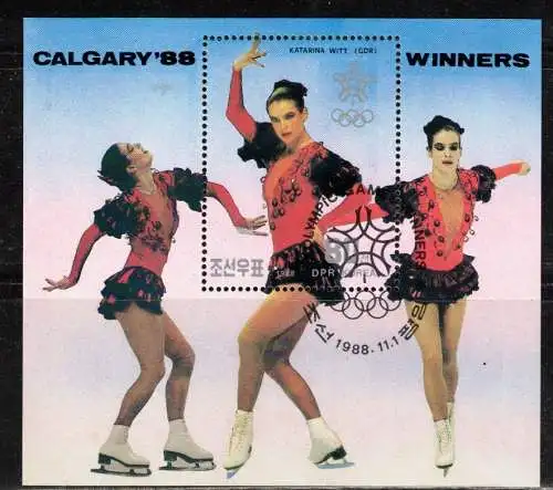 Korea-Nord Nur Hauptgebiet 1988 Rundstempel (Datum und/oder Ort klar)