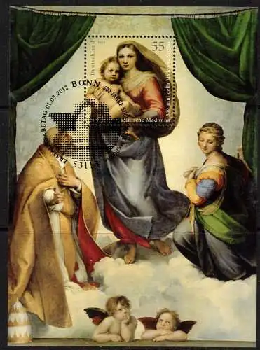 Bundesrep. Deutschland Nur Hauptgebiet 2012 Nr BLOCK 79 Sonderstempel