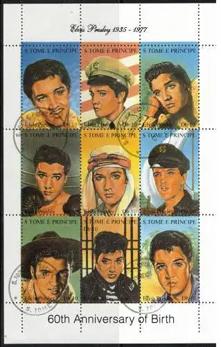 Sao Tomé und Principe Nur Hauptgebiet 1995 Zentraler Rund / Vollstempel