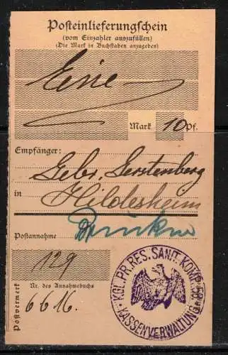 Deutsches Reich Nur Hauptgebiet 1916 Rundstempel (Datum und/oder Ort klar)