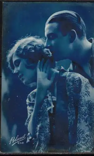 [Echtfotokarte farbig] 205 * NICHT SO SCHNELL JUNGER MANN * KÜNSTLERKARTE AUS DER BLAUEN SERIE * 1923 **!!. 