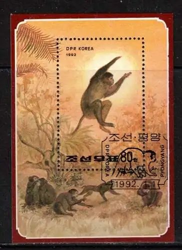 Korea-Nord Nur Hauptgebiet 1992 Ersttagsstempel