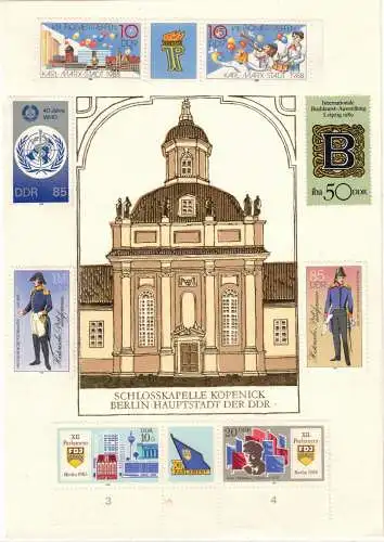 DDR Nur Hauptgebiet 1990 Falz / Gummimängel / *