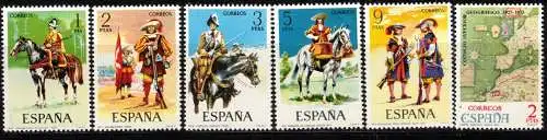 Spanien Nur Hauptgebiet 1974 Nr 2062/7 Postfrisch / **