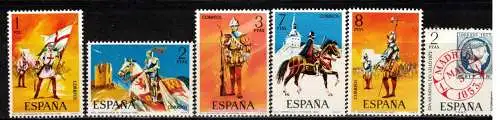 Spanien Nur Hauptgebiet 1973 Nr 2034/8 Postfrisch / **