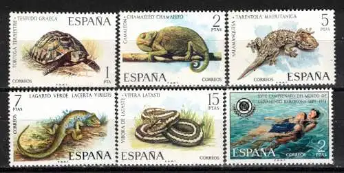 Spanien Nur Hauptgebiet 1974 Nr 2087/91 Postfrisch / **