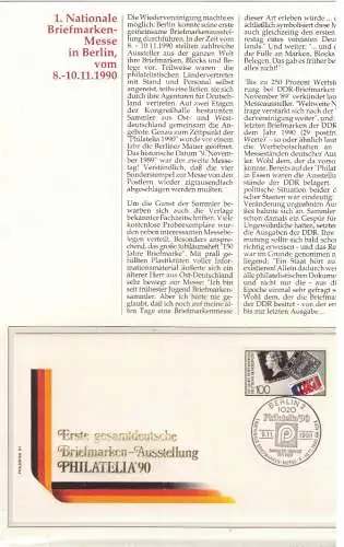 Bundesrep. Deutschland Nur Hauptgebiet 1990 Sonderstempel