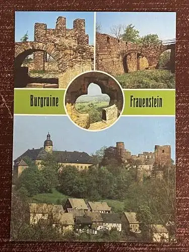 [Echtfotokarte farbig] Burgruine Frauenstein. 