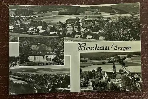 [Echtfotokarte schwarz/weiß] Bockau / Erzgebirge. 