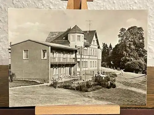 [Echtfotokarte schwarz/weiß] Ferienheim des VEB MAW Industriearmaturen und Apparatebau Leipzig. 