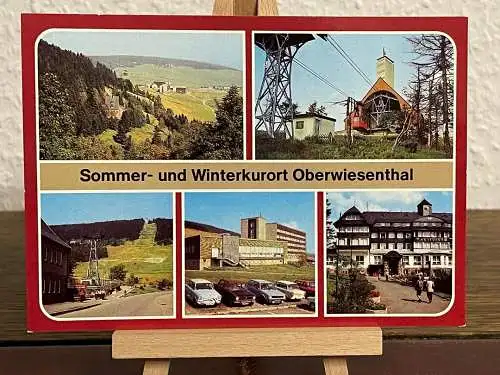 [Echtfotokarte farbig] Sommer und Winterkurort Oberwiesenthal. 