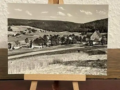 [Echtfotokarte schwarz/weiß] Rehefeld im Ost Erzgebirge. 