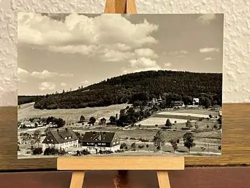 [Echtfotokarte schwarz/weiß] Rehefeld im Ost Erzgebirge. 
