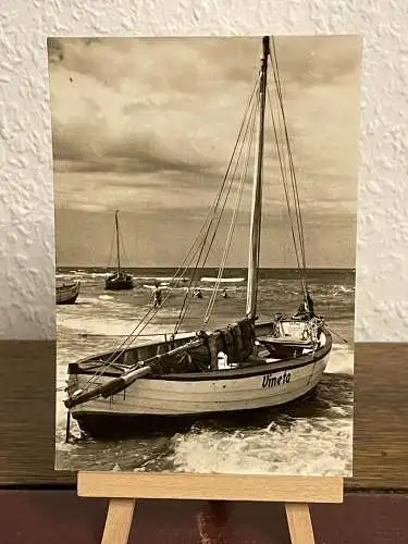 [Echtfotokarte schwarz/weiß] Ahlbeck 
Blick zur See. 