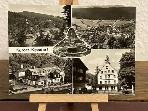 [Echtfotokarte schwarz/weiß] Kurort Kipsdorf. 