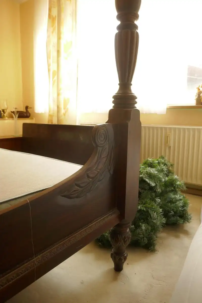 Himmelbett Doppelbett Kolonial viktorianisch anglo-indisch Planters Regency 10