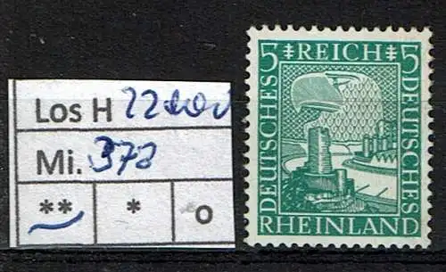 Deutsches Reich 1924 Nr Mi. 372 Postfrisch / **