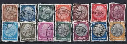 Deutsches Reich Nur Hauptgebiet 1933 Nr 482/95 Gestempelt (Posten)