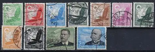 Deutsches Reich Nur Hauptgebiet 1934 Nr 529/39 Gestempelt (Posten)