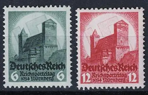 Deutsches Reich Nur Hauptgebiet 1935 Nr 546/47 Falz / Gummimängel / *