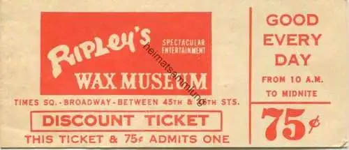 USA - Ripley's Wax Museum New York