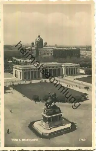 Wien - Heldenplatz - Foto-Ansichtskarte - Verlag Postkarten Industrie AG Wien 40er Jahre