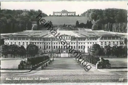 Wien - Schloss Schönbrunn mit Gloriette - Foto-Ansichtskarte - HDH-Verlag Wien