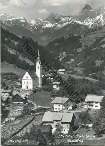 Silbertal mit Zimba - Foto-Ansichtskarte - Verlag Foto Wolf Schruns