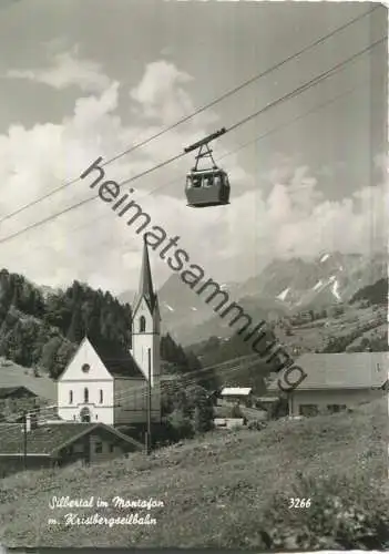 Silbertal im Montafon mit Kristbergseilbahn - Foto-Ansichtskarte - Verlag Photo Branz Lustenau