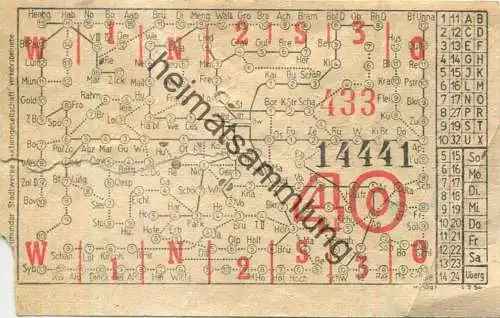 Deutschland - Dortmund - Dortmunder Stadtwerke Aktiengesellschaft Verkehrsbetriebe - Fahrschein 40Pfg.