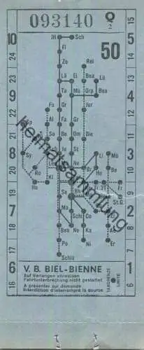 Schweiz - V.B. Biel-Bienne - Fahrschein