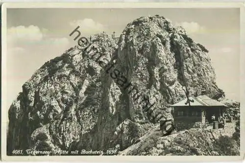 Tegernseer Hütte mit Buchstein - Foto-Ansichtskarte
