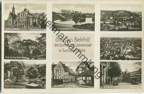 Bielefeld - Theater - Jahnplatz - Oetker-Halle - Verlag Trinks & Co Leipzig (E94067) *
