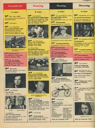 Deutschland - BRAVO - Die Zeitschrift für Film und Fernsehen - Nummer 1 26. August 1956 - Original